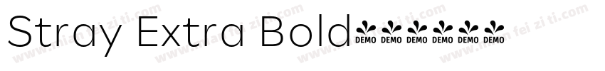 Stray Extra Bold字体转换
